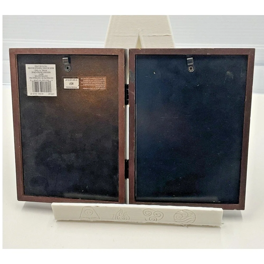Studio Decor Double Photo Frame Hinged‎ 5x7 Dark Brown